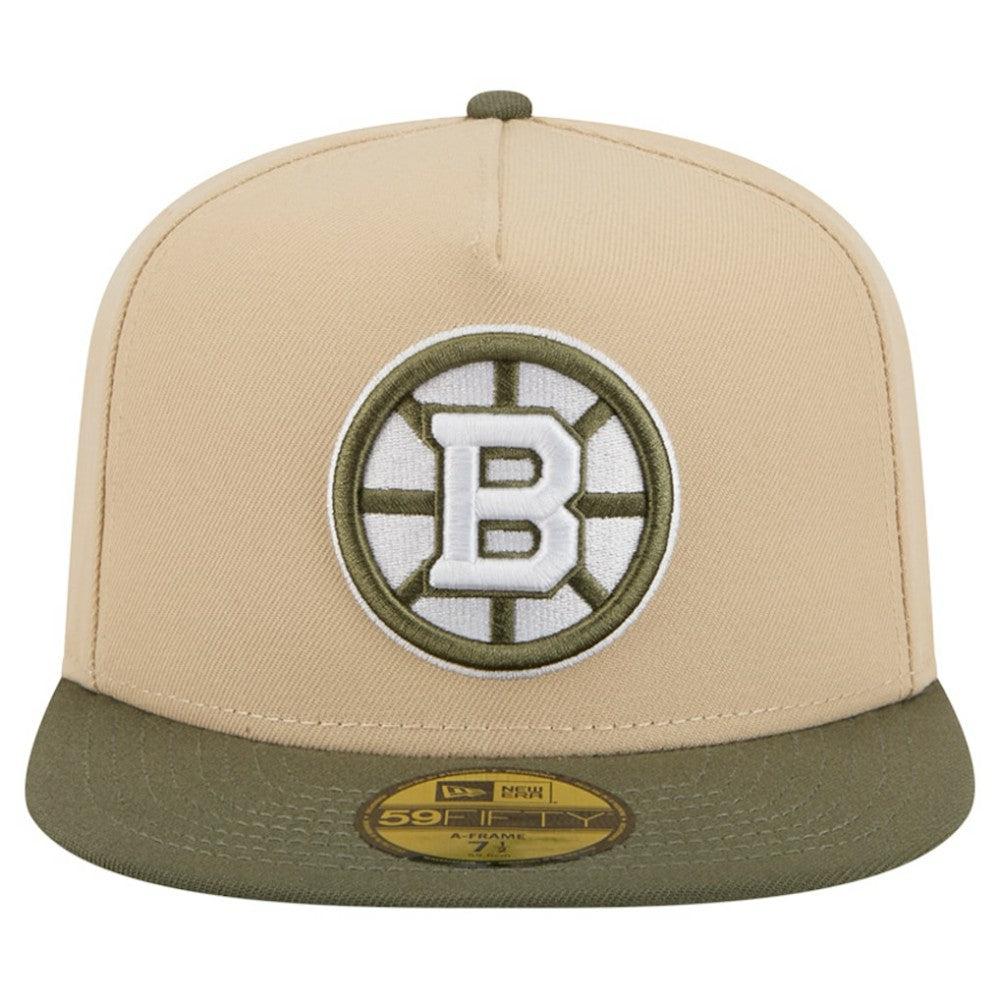 NHL Boston Bruins New Era Color Pack Two-Tone 59FIFTY A-Frame Fitted Hat