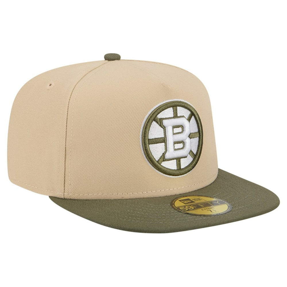 NHL Boston Bruins New Era Color Pack Two-Tone 59FIFTY A-Frame Fitted Hat