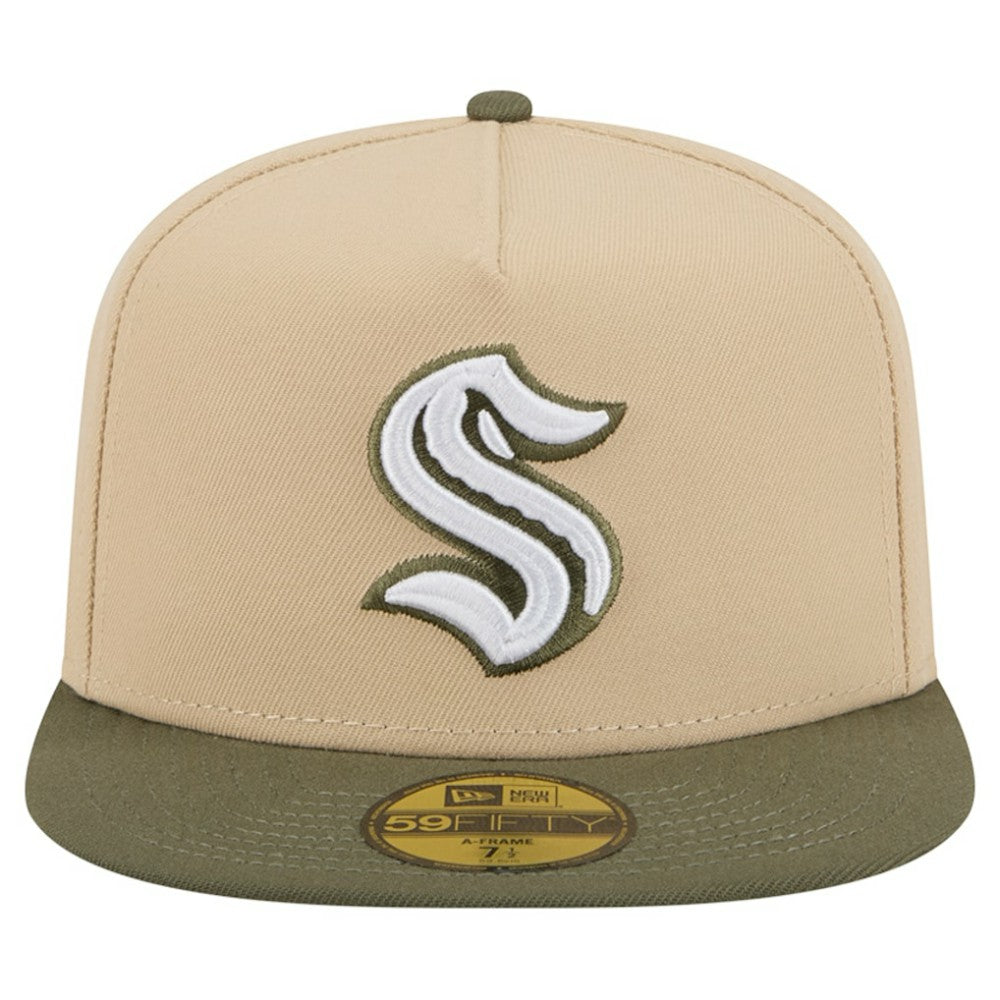NHL Seattle Kraken New Era Color Pack Two-Tone 59FIFTY A-Frame Fitted Hat