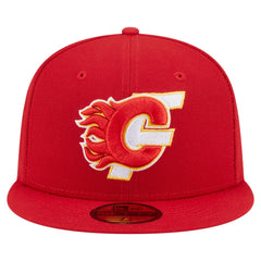 NHL Calgary Flames New Era Deceptor 59FIFTY Fitted Hat