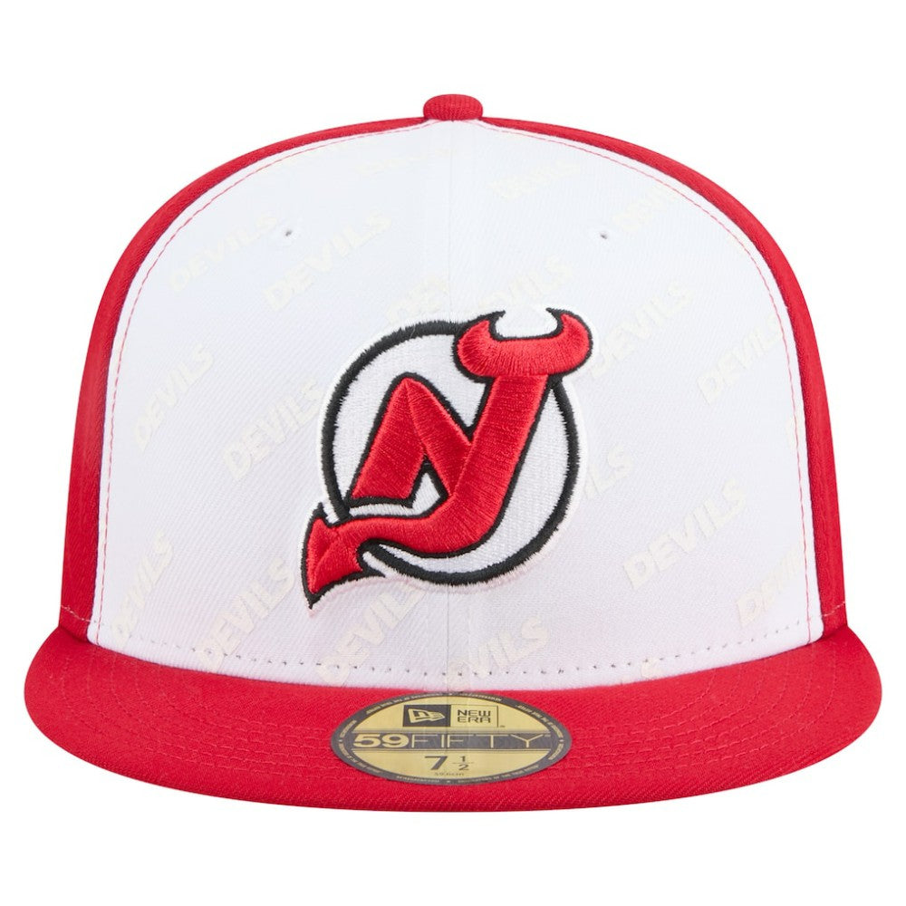NHL New Jersey Devils New Era Repeat Two-Tone 59FIFTY Fitted Hat