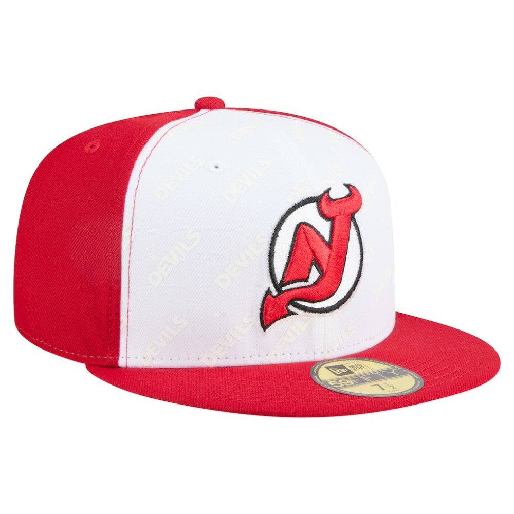 NHL New Jersey Devils New Era Repeat Two-Tone 59FIFTY Fitted Hat