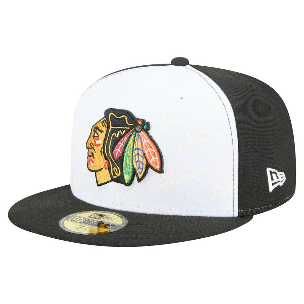 NHL Chicago Blackhawks New Era Repeat Two-Tone 59FIFTY Fitted Hat