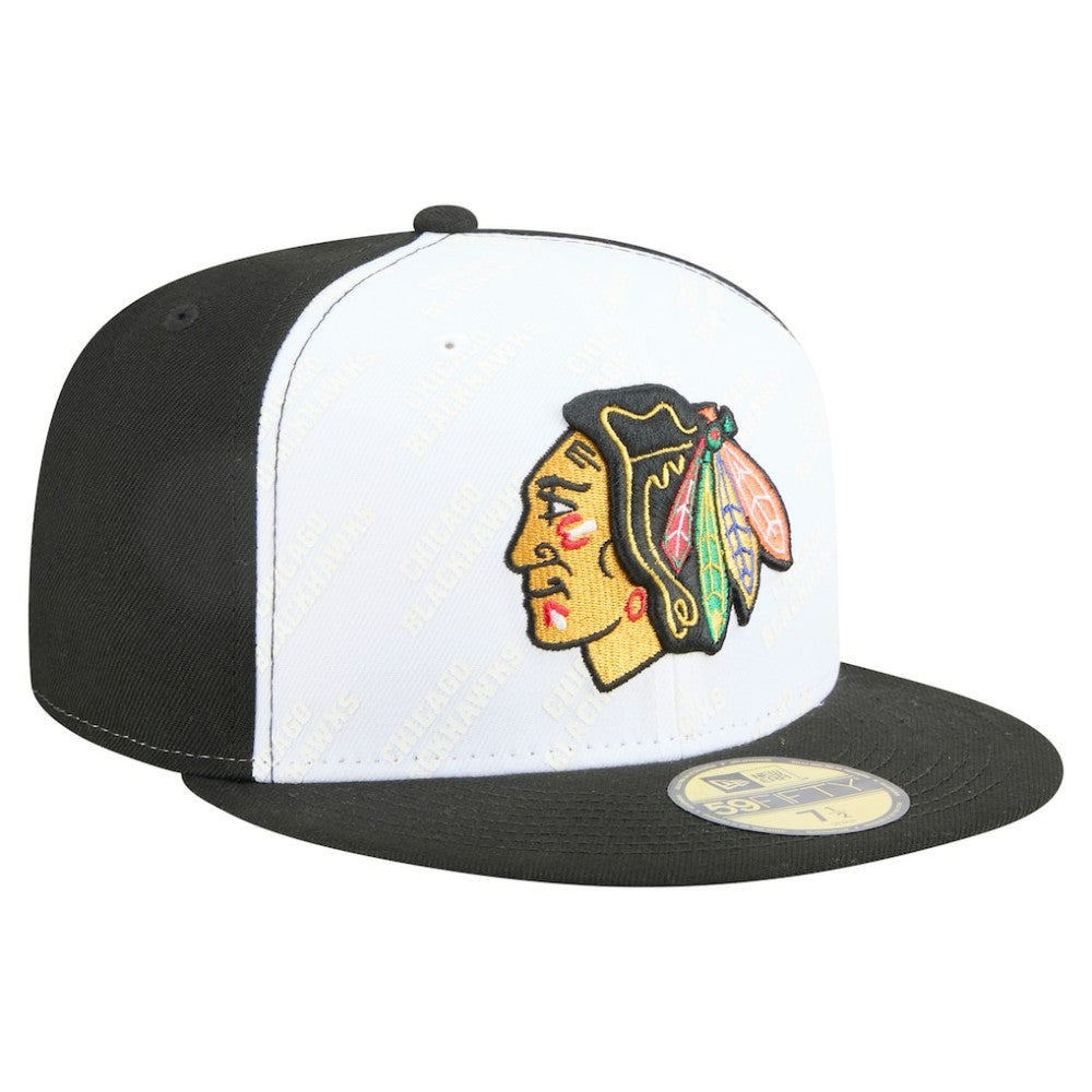 NHL Chicago Blackhawks New Era Repeat Two-Tone 59FIFTY Fitted Hat