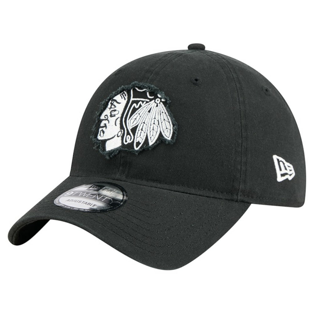 NHL Chicago Blackhawks New Era Stamp Fabric Applique 9TWENTY Adjustable Hat