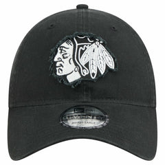 NHL Chicago Blackhawks New Era Stamp Fabric Applique 9TWENTY Adjustable Hat