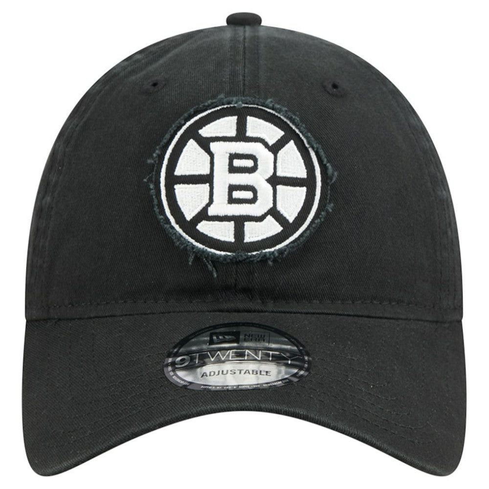 NHL Boston Bruins New Era Stamp Fabric Applique 9TWENTY Adjustable Hat