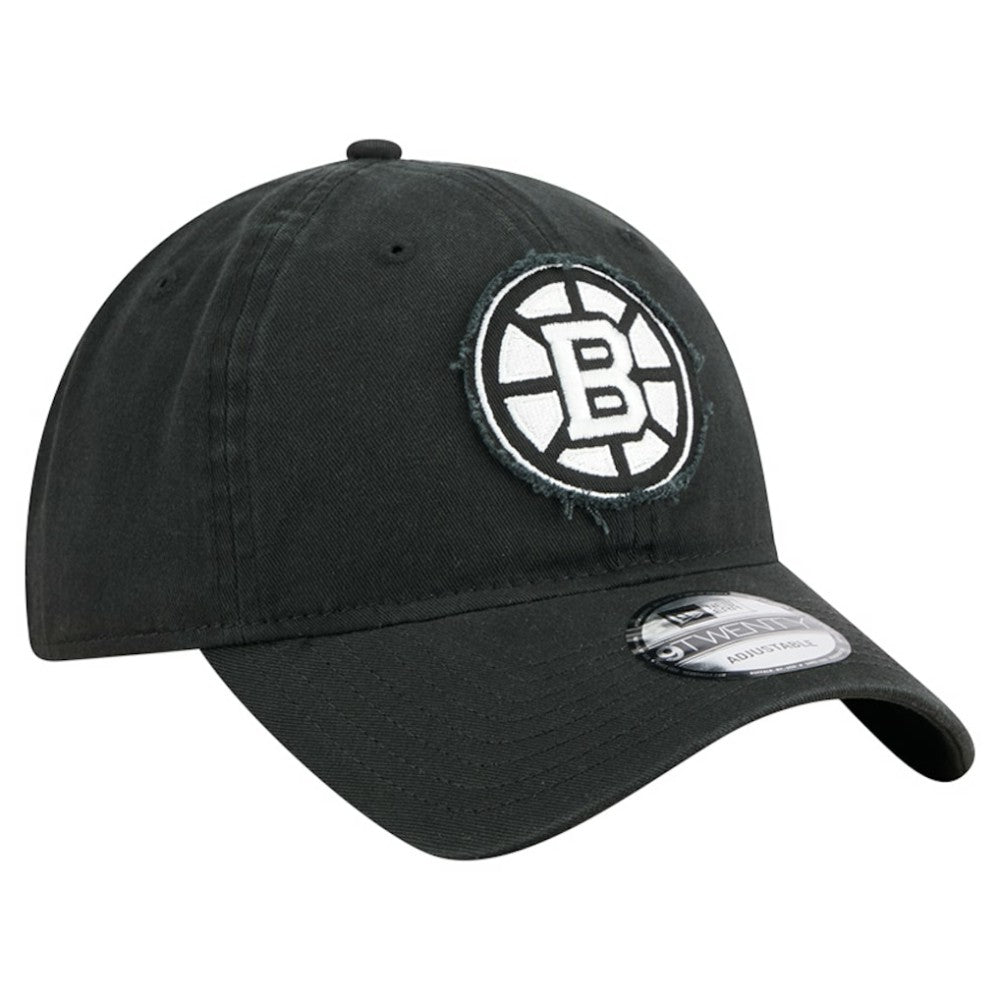 NHL Boston Bruins New Era Stamp Fabric Applique 9TWENTY Adjustable Hat