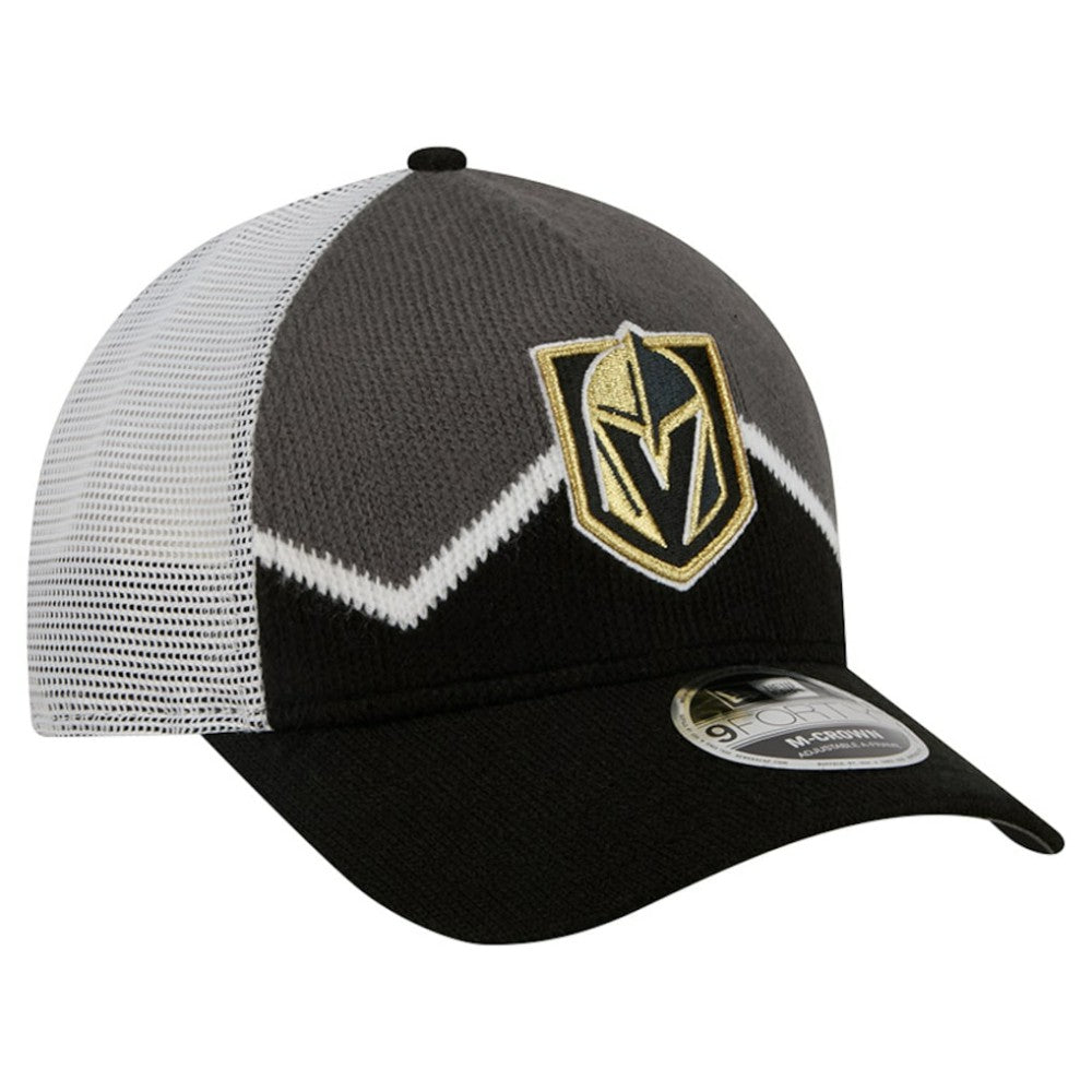NHL Vegas Golden Knights New Era Hockey Sock 9FORTY A-Frame M-Crown Adjustable Trucker Hat
