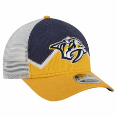 NHL Nashville Predators New Era Hockey Sock 9FORTY A-Frame M-Crown Adjustable Trucker Hat