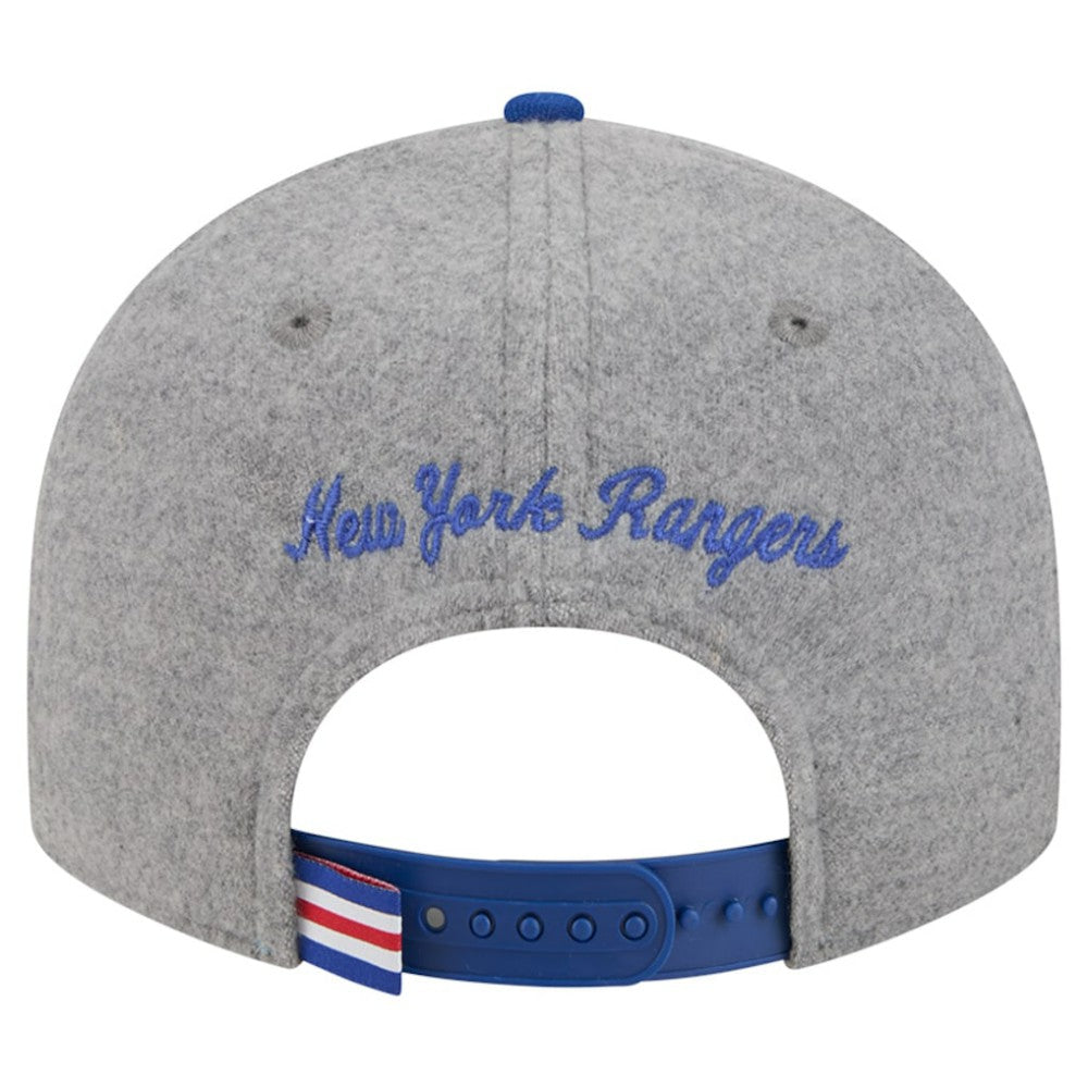 NHL New York Rangers New Era Wool Pin Low Profile 9FIFTY Snapback Hat