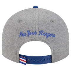 NHL New York Rangers New Era Wool Pin Low Profile 9FIFTY Snapback Hat
