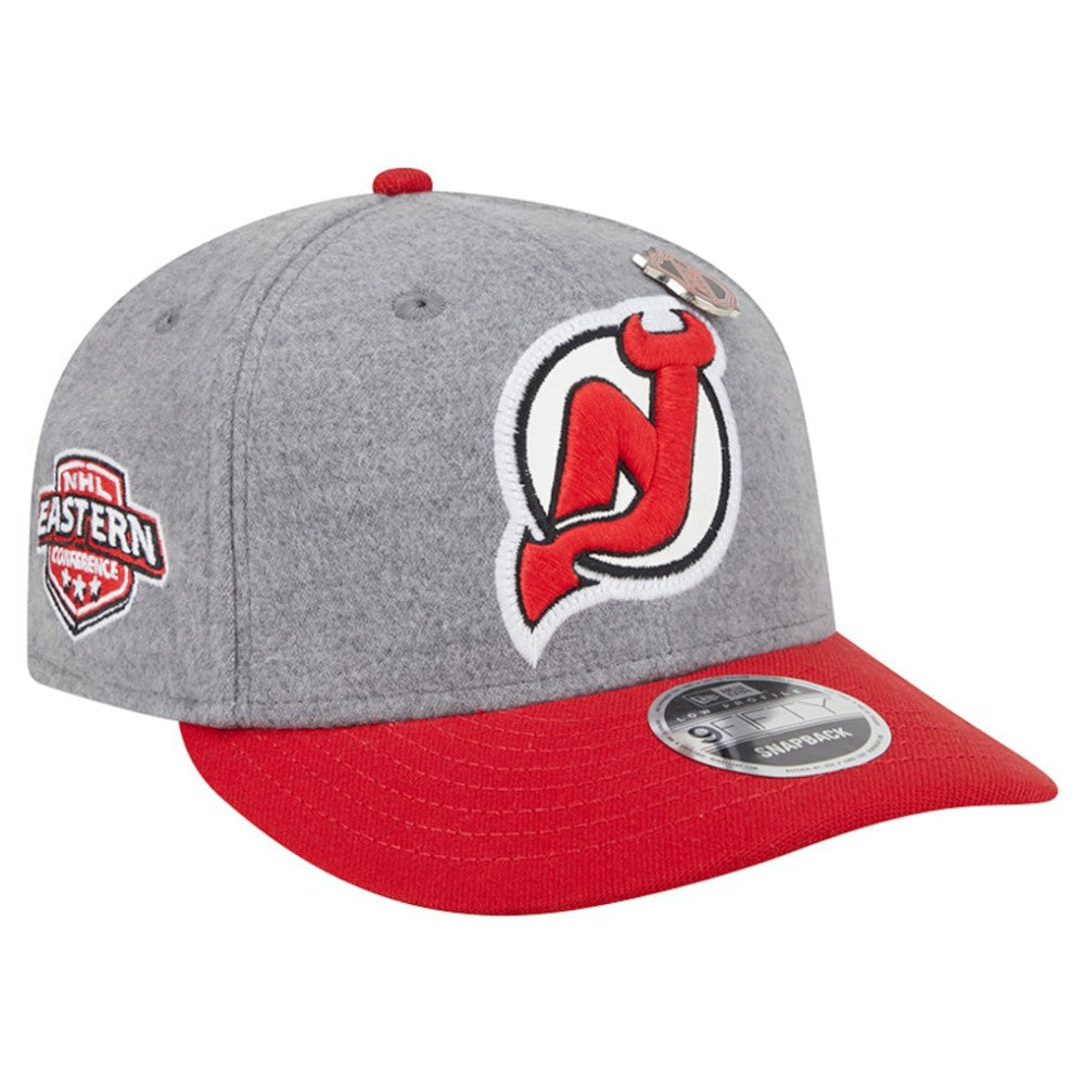 NHL New Jersey Devils New Era Wool Pin Low Profile 9FIFTY Snapback Hat