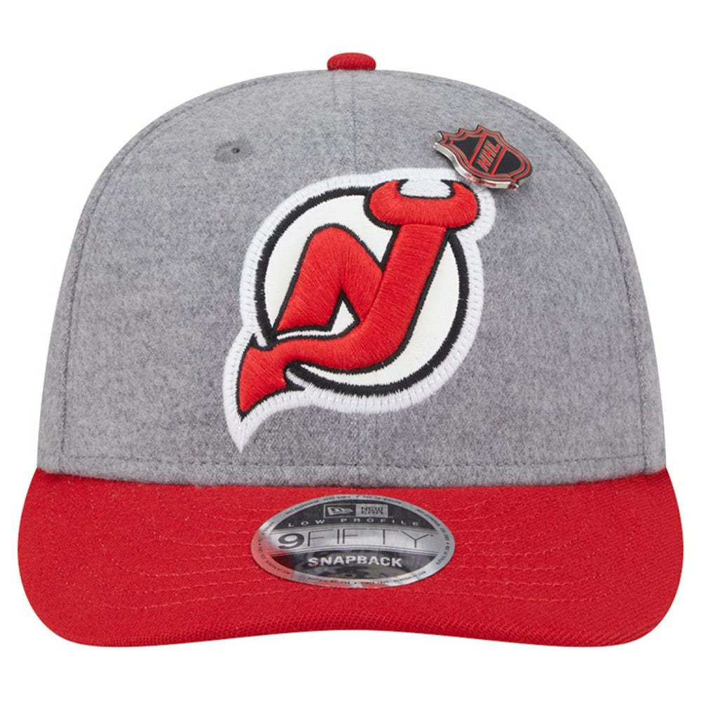 NHL New Jersey Devils New Era Wool Pin Low Profile 9FIFTY Snapback Hat