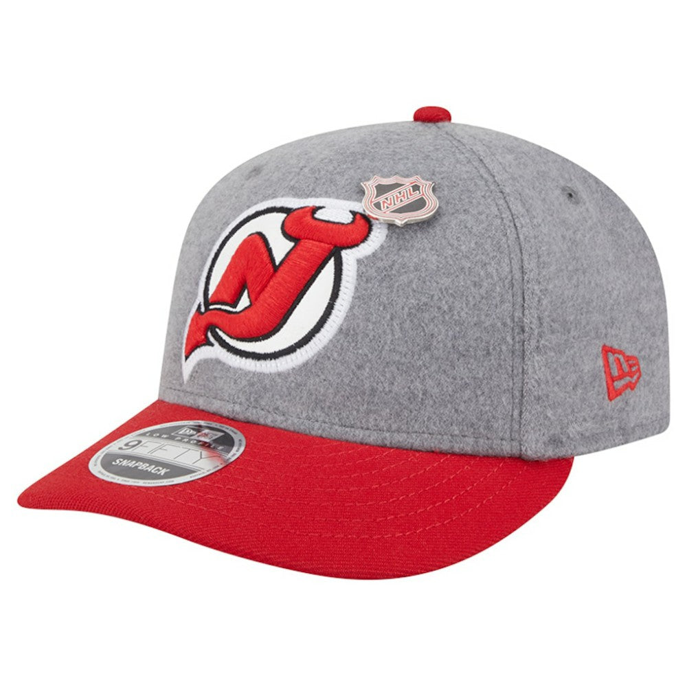 NHL New Jersey Devils New Era Wool Pin Low Profile 9FIFTY Snapback Hat