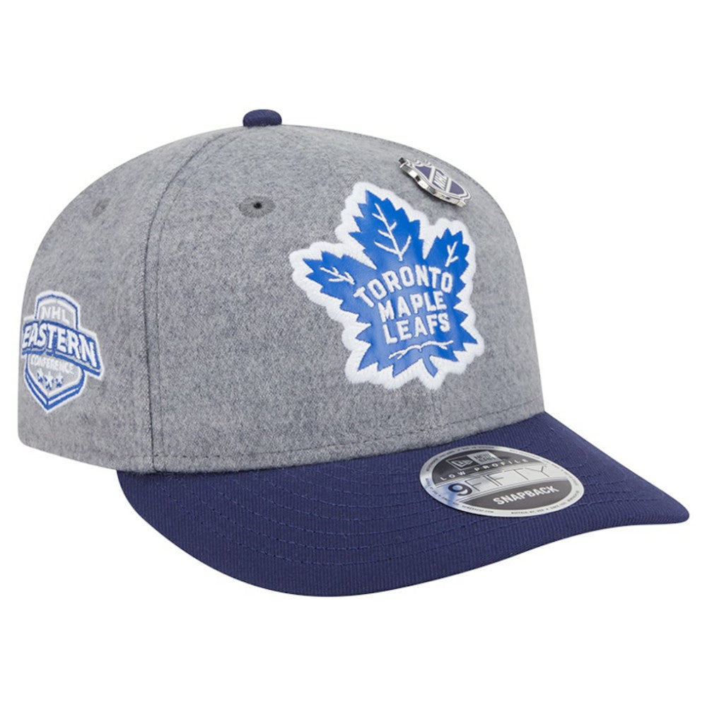 NHL Toronto Maple Leafs New Era Wool Pin Low Profile 9FIFTY Snapback Hat