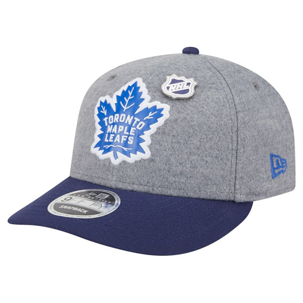 NHL Toronto Maple Leafs New Era Wool Pin Low Profile 9FIFTY Snapback Hat