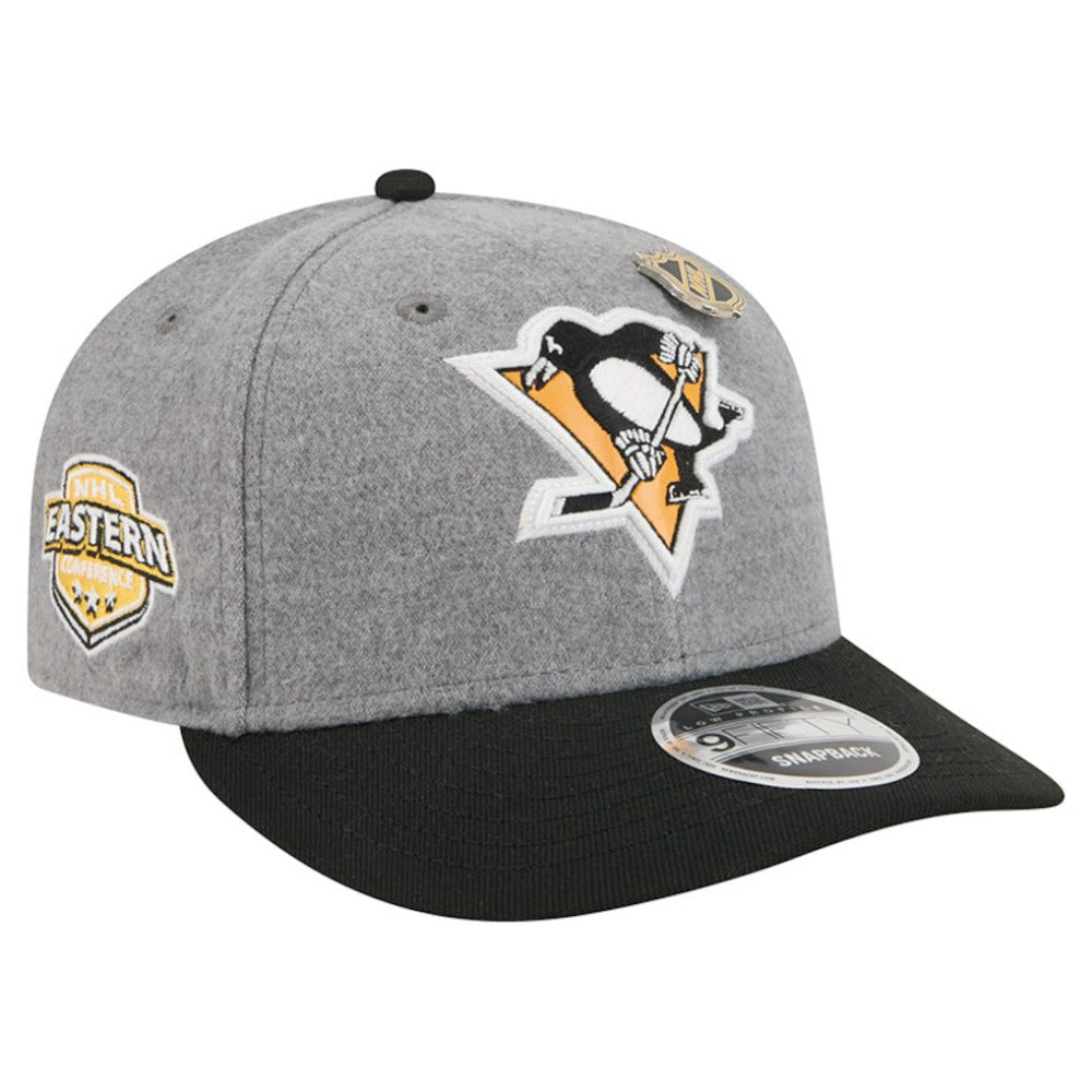 NHL Pittsburgh Penguins New Era Wool Pin Low Profile 9FIFTY Snapback Hat