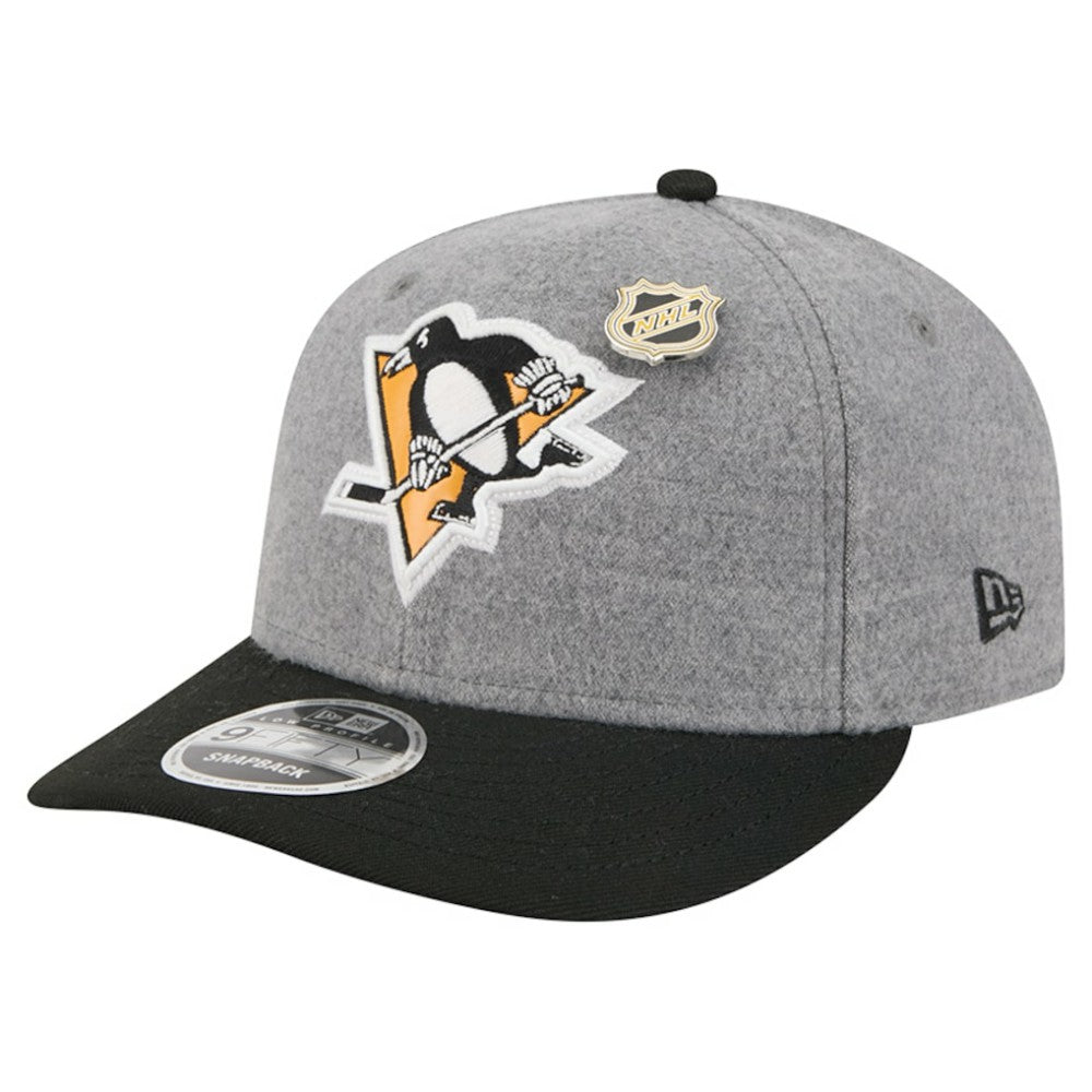 NHL Pittsburgh Penguins New Era Wool Pin Low Profile 9FIFTY Snapback Hat
