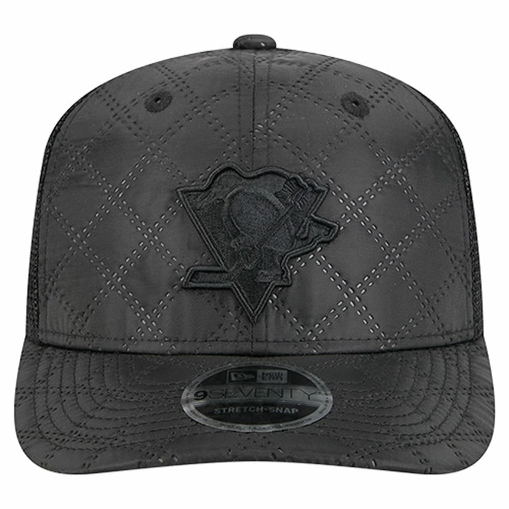 NHL Pittsburgh Penguins New Era Quilted Nylon 9SEVENTY Adjustable Trucker Hat