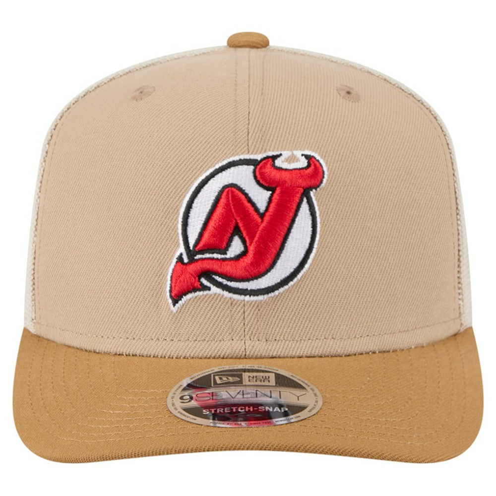 NHL New Jersey Devils New Era Two-Tone Trucker 9SEVENTY Stretch Snap Adjustable Hat