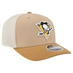 NHL Pittsburgh Penguins New Era Two-Tone Trucker 9SEVENTY Stretch Snap Adjustable Hat
