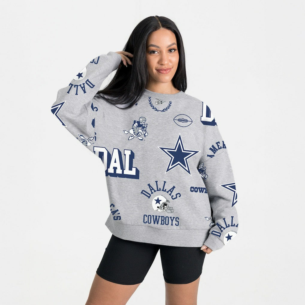Gameday Couture Women's Always On Repeat Fleece Sweatshirt - Dallas Cowboys Sweatshirts