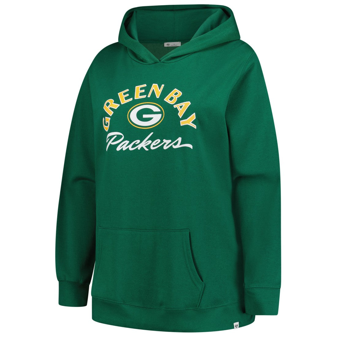 '47 Women's Plus Size Whirlwind Naomi Hoodie - Green Bay Packers Hoodies
