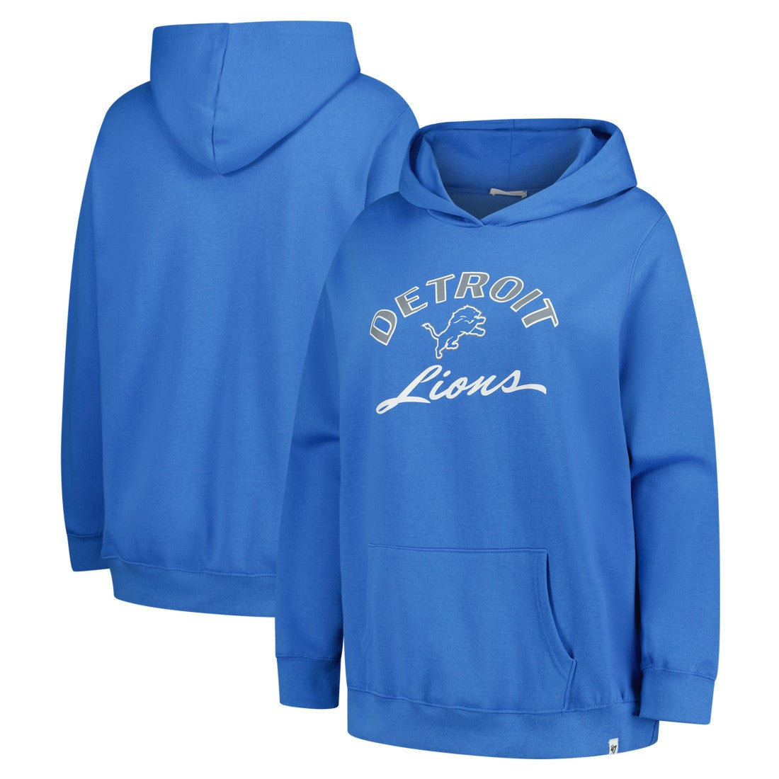 '47 Women's Plus Size Whirlwind Naomi Hoodie - Detroit Lions Hoodies