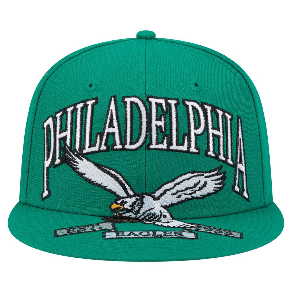 Throwback Oversized 59FIFTY Fitted Hat - Philadelphia Eagles Hats