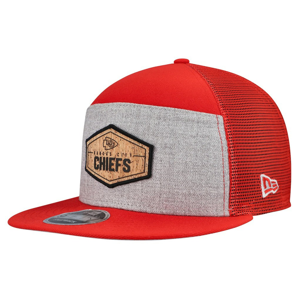 Cork Split Panel 9FIFTY Trucker Snapback Hat - Kansas City Chiefs Hats