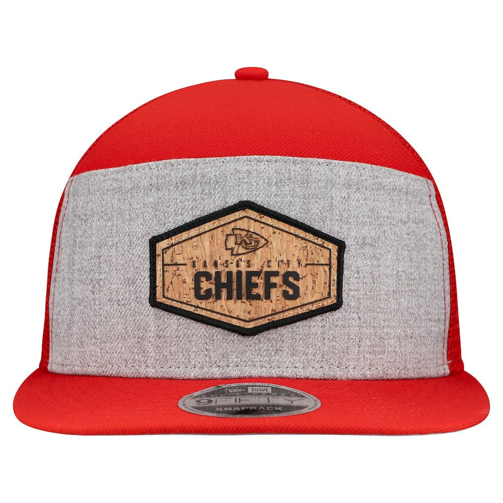 Cork Split Panel 9FIFTY Trucker Snapback Hat - Kansas City Chiefs Hats