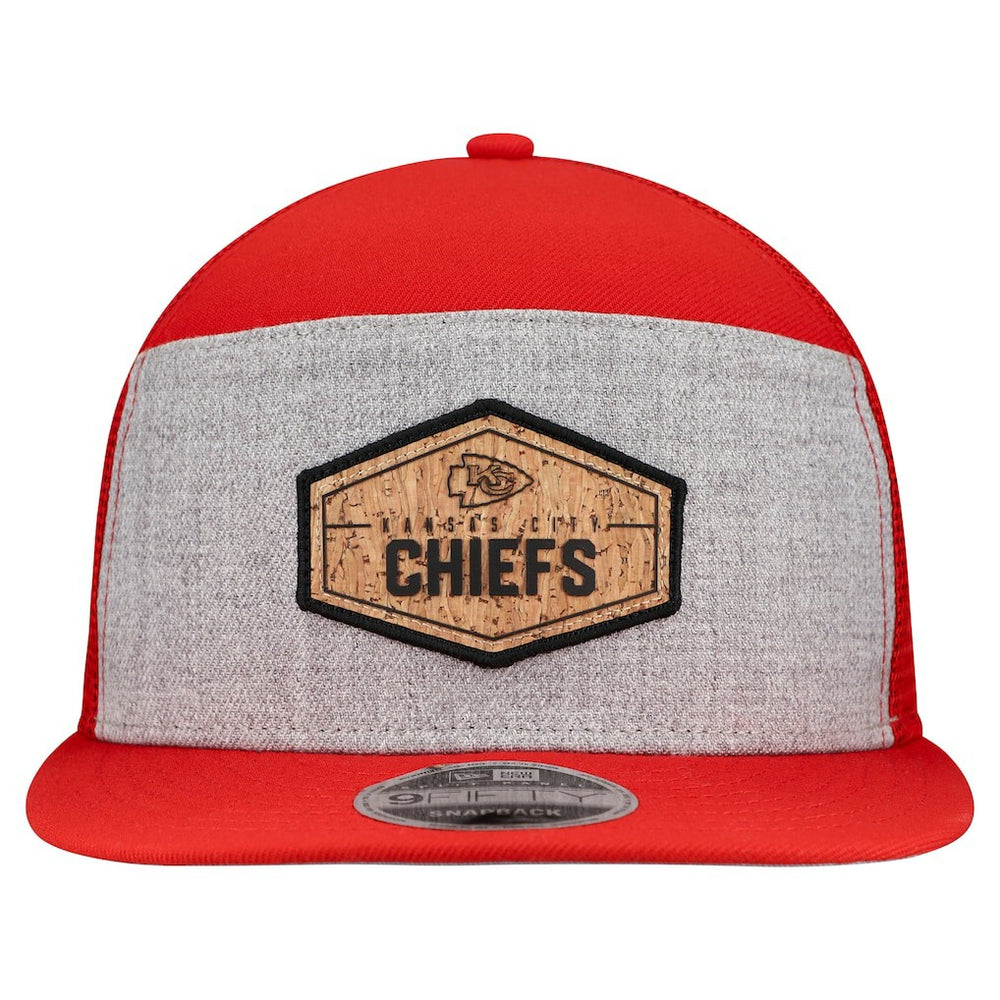 Cork Split Panel 9FIFTY Trucker Snapback Hat - Kansas City Chiefs Hats