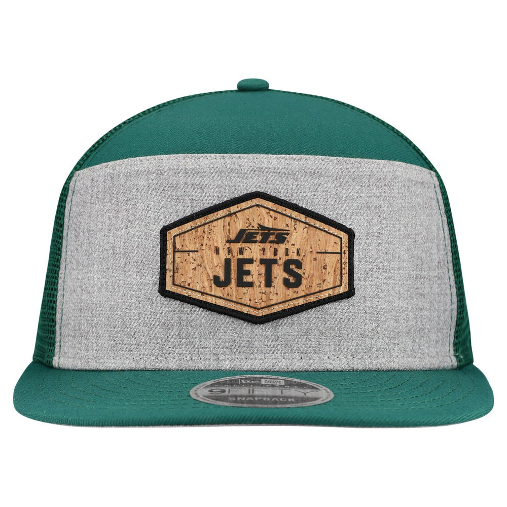 Cork Split Panel 9FIFTY Trucker Snapback Hat - New York Jets Hats