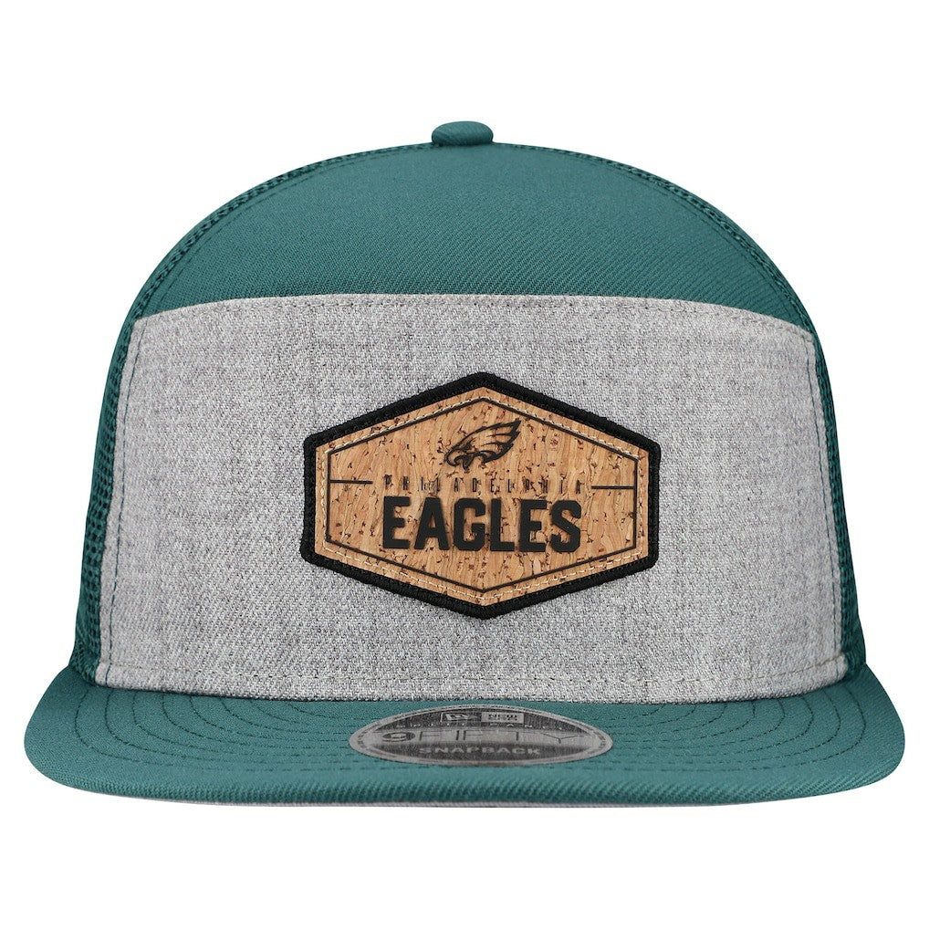 Cork Split Panel 9FIFTY Trucker Snapback Hat - Philadelphia Eagles Hats
