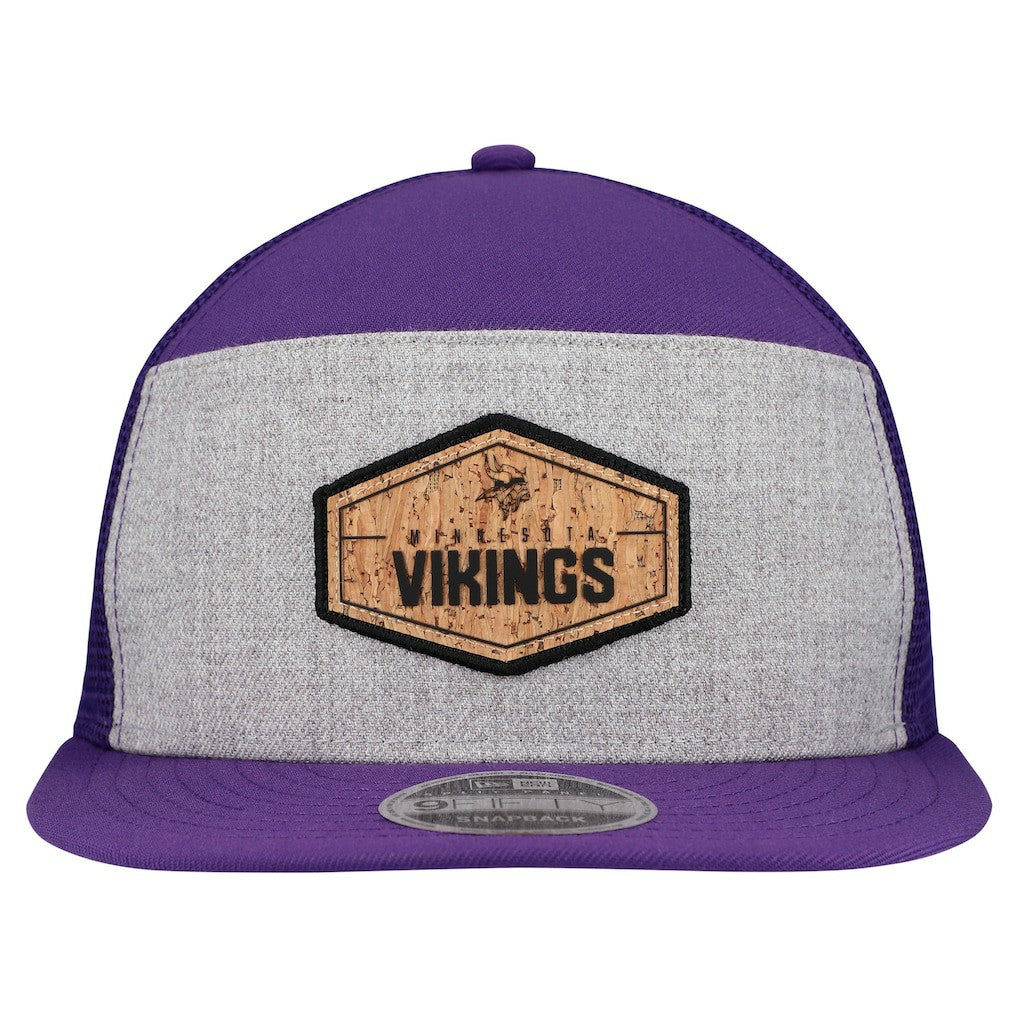 Cork Split Panel 9FIFTY Trucker Snapback Hat - Minnesota Vikings Hats
