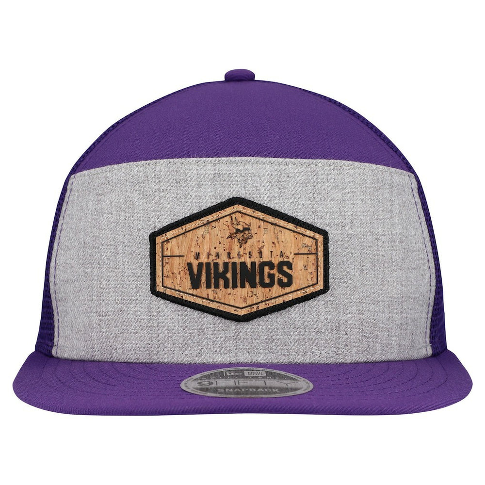 Cork Split Panel 9FIFTY Trucker Snapback Hat - Minnesota Vikings Hats