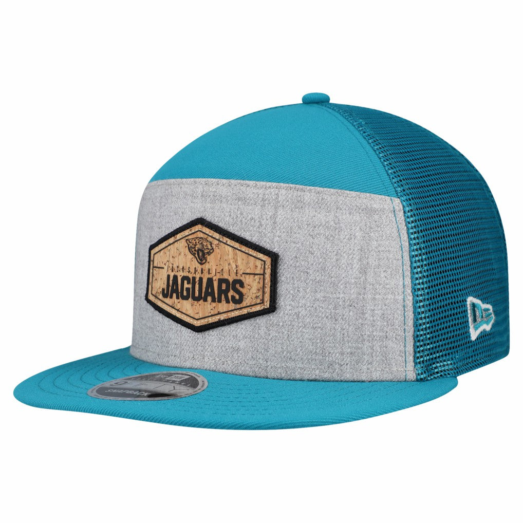 Cork Split Panel 9FIFTY Trucker Snapback Hat - Jacksonville Jaguars Hats