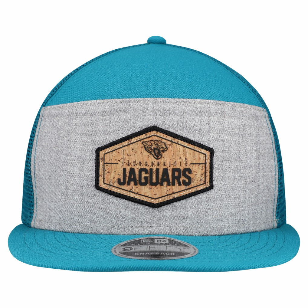 Cork Split Panel 9FIFTY Trucker Snapback Hat - Jacksonville Jaguars Hats