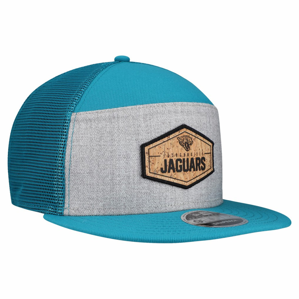 Cork Split Panel 9FIFTY Trucker Snapback Hat - Jacksonville Jaguars Hats