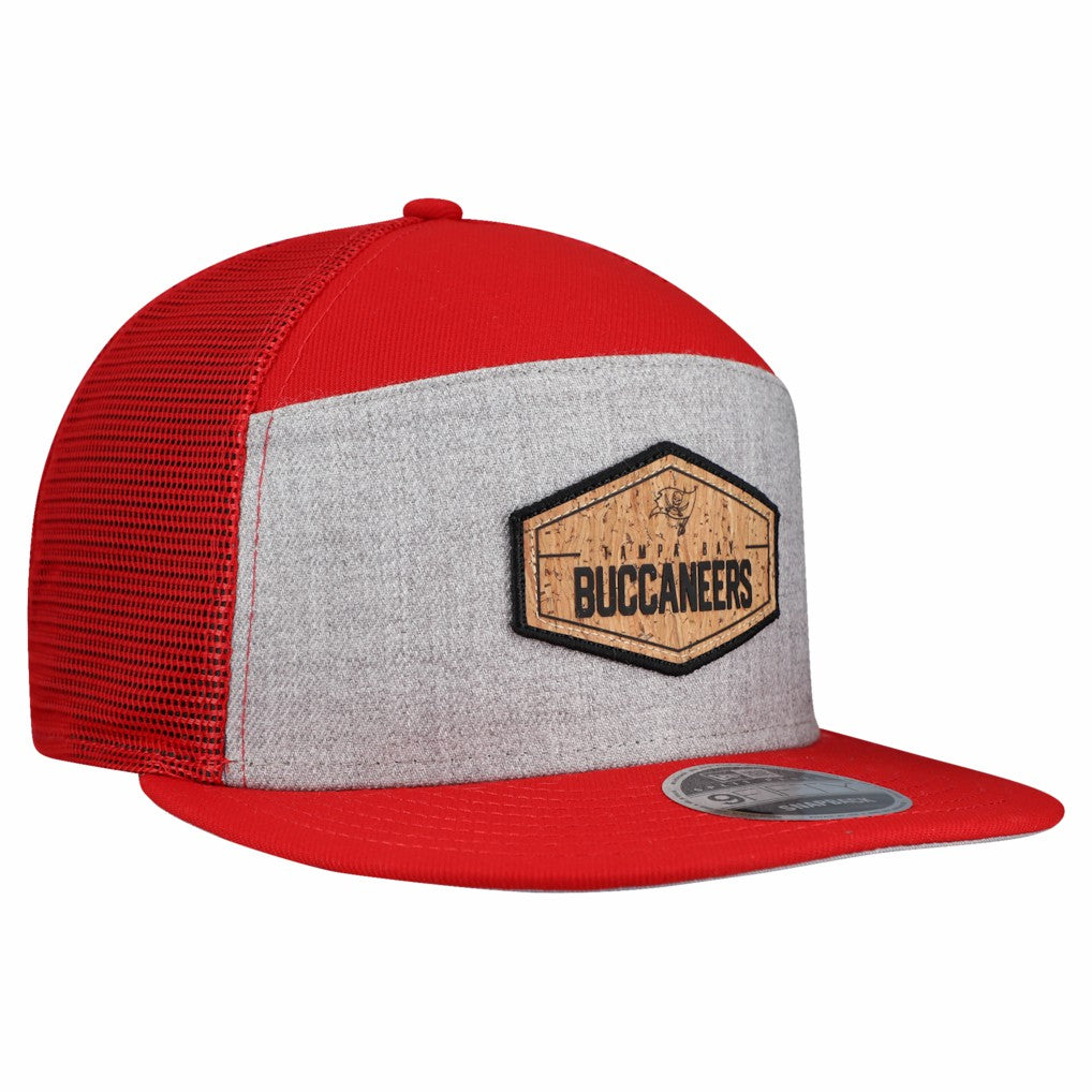 Cork Split Panel 9FIFTY Trucker Snapback Hat - Tampa Bay Buccaneers Hats