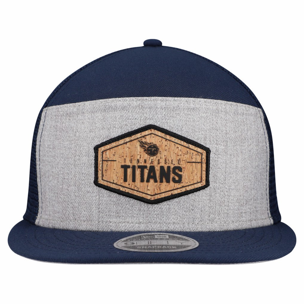 Cork Split Panel 9FIFTY Trucker Snapback Hat - Tennessee Titans Hats