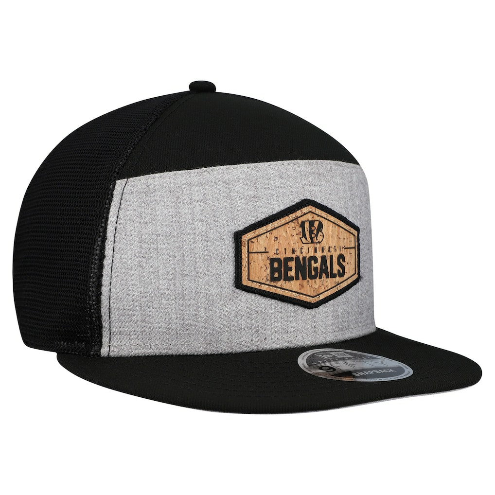 Cork Split Panel 9FIFTY Trucker Snapback Hat - Cincinnati Bengals Hats