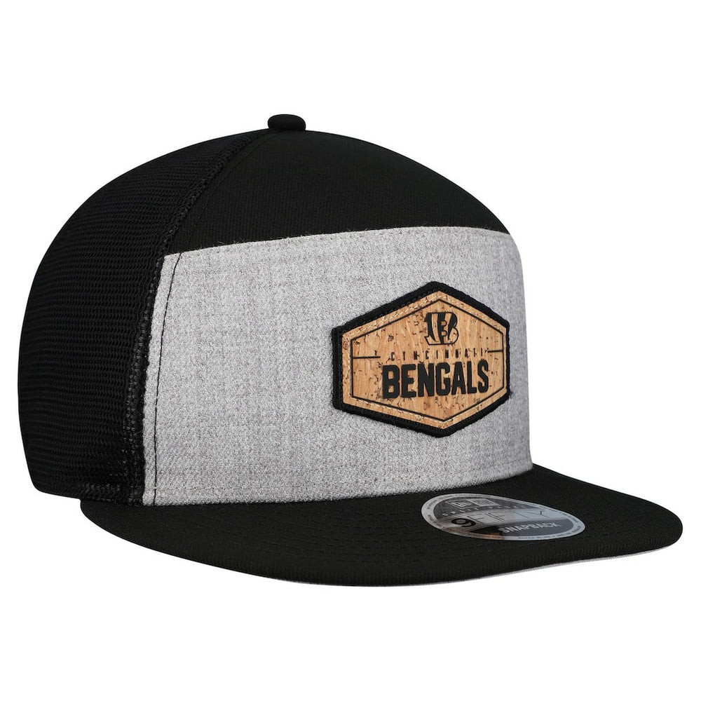 Cork Split Panel 9FIFTY Trucker Snapback Hat - Cincinnati Bengals Hats