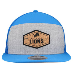 Cork Split Panel 9FIFTY Trucker Snapback Hat - Detroit Lions Hats