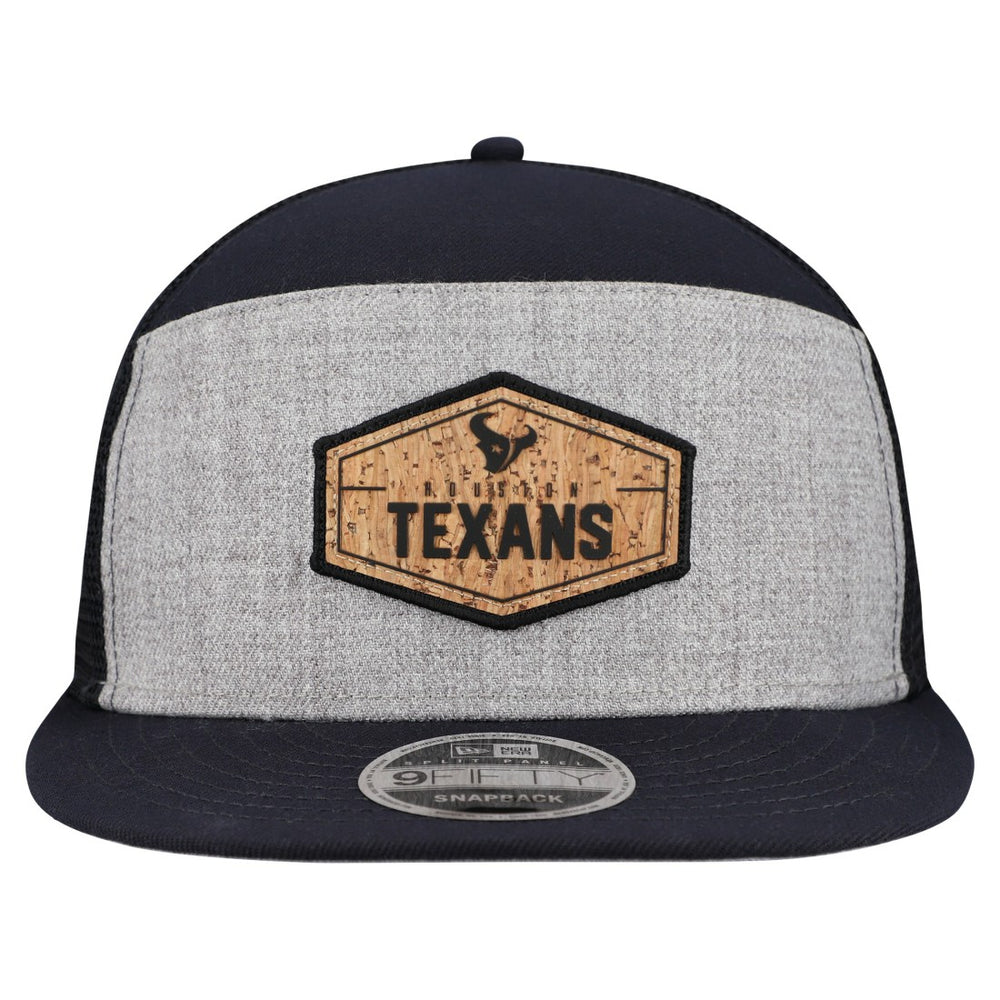 Cork Split Panel 9FIFTY Trucker Snapback Hat - Houston Texans Hats