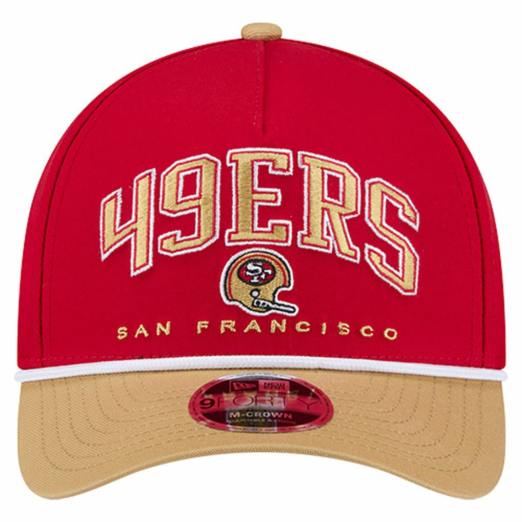 Throwback Arch COOLERA 9FORTY A-Frame M-Crown Adjustable Hat - San Francisco 49ers Hats