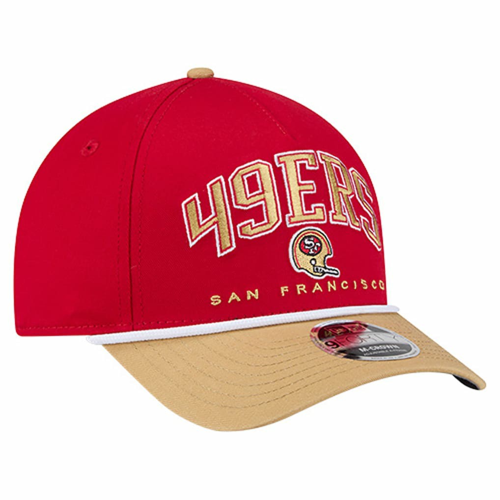 Throwback Arch COOLERA 9FORTY A-Frame M-Crown Adjustable Hat - San Francisco 49ers Hats
