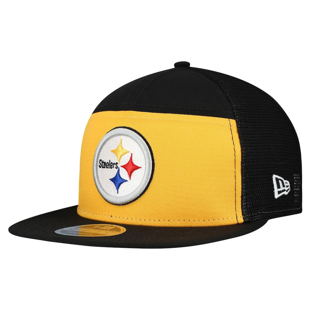 Outdoor Split Panel 9FIFTY Snapback Hat - Pittsburgh Steelers Hats