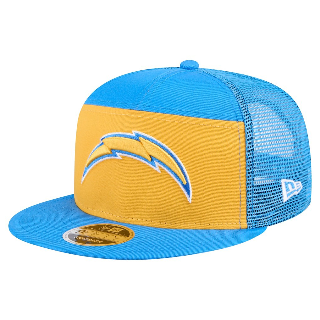 Outdoor Split Panel 9FIFTY Snapback Hat - Los Angeles Chargers Hats